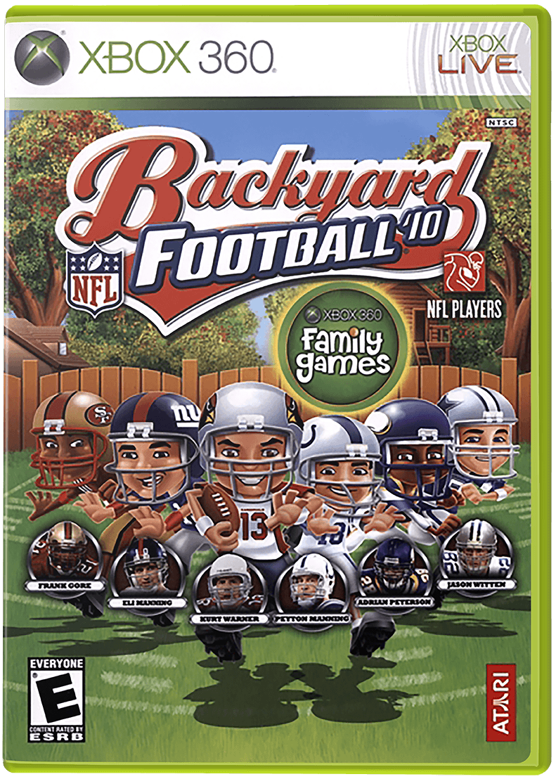 Backyard Football '10 box art for Xbox 360